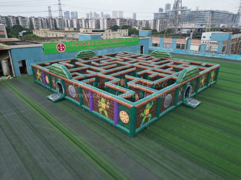 MAZE1-103 Ninja Turtles Theme Inflatable Maze