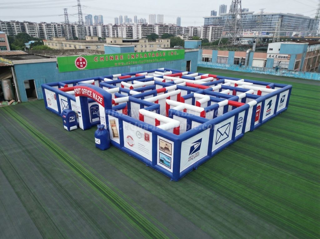 MAZE1-123 Post Office Theme Inflatable Maze