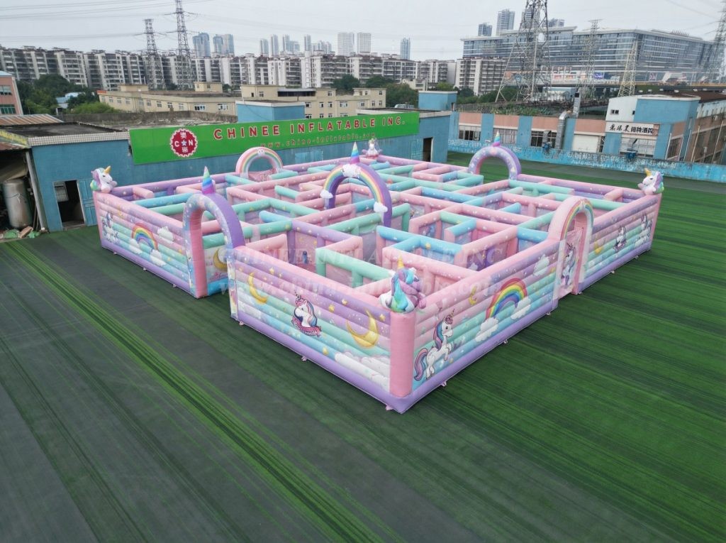 MAZE1-174 Unicorn Theme Inflatable Maze