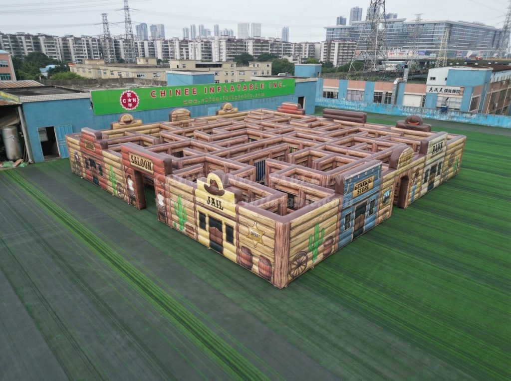 MAZE1-177 Wild West Theme Inflatable Maze