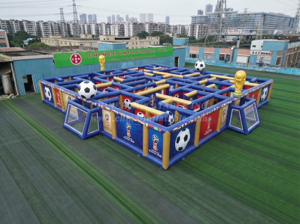 MAZE1-182 World Cup Theme Inflatable Maze