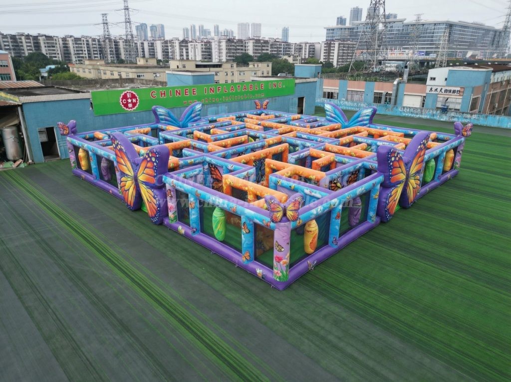 MAZE1-24 Butterfly Theme Inflatable Maze