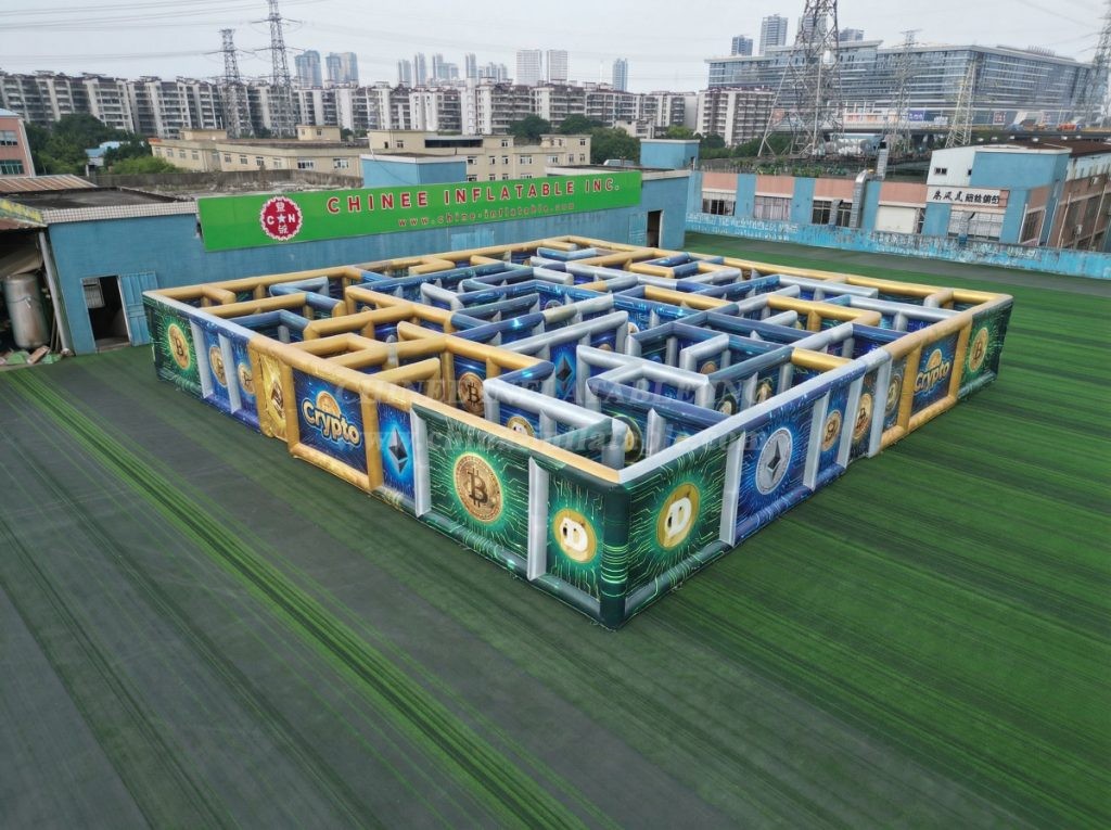 MAZE1-39 Cryptocurrency Theme Inflatable Maze