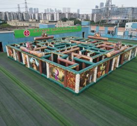 MAZE1-87 Masha and the Bear Theme Inflatable Maze