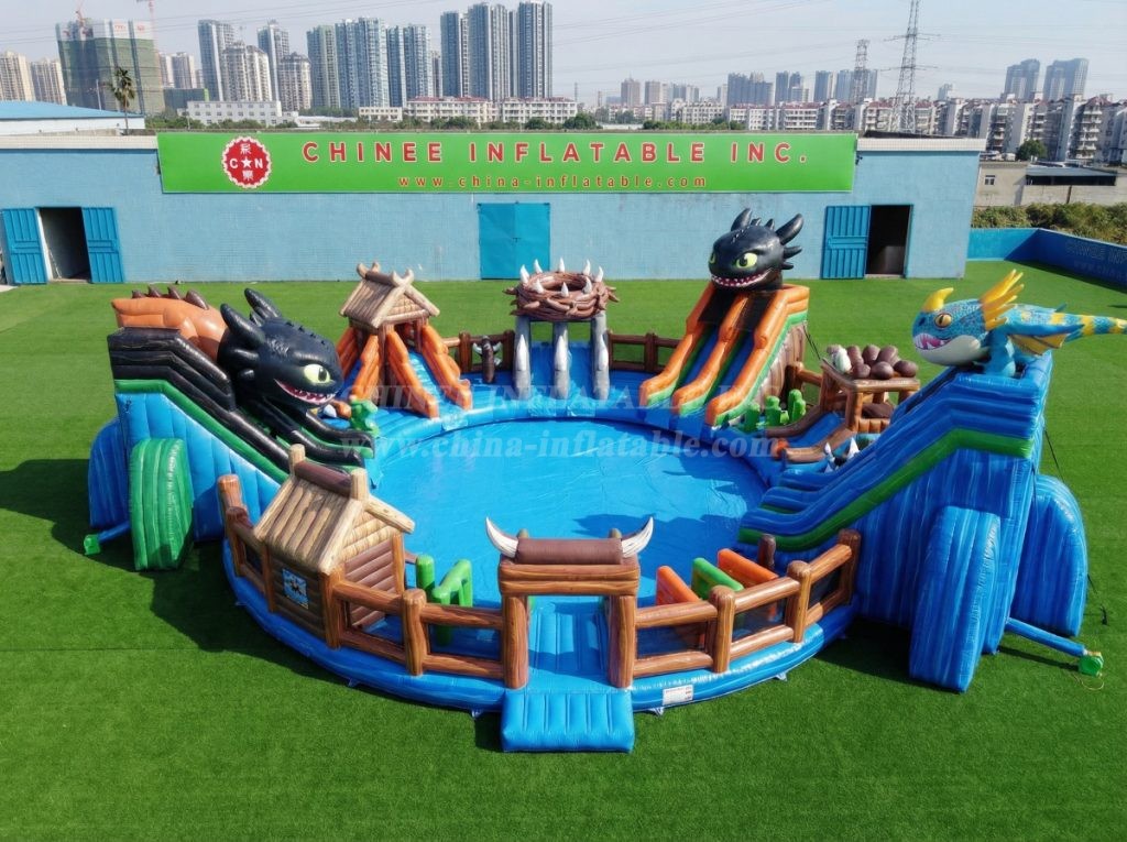 Pool3-808 How to Train Your Dragon Theme Pool Water Park