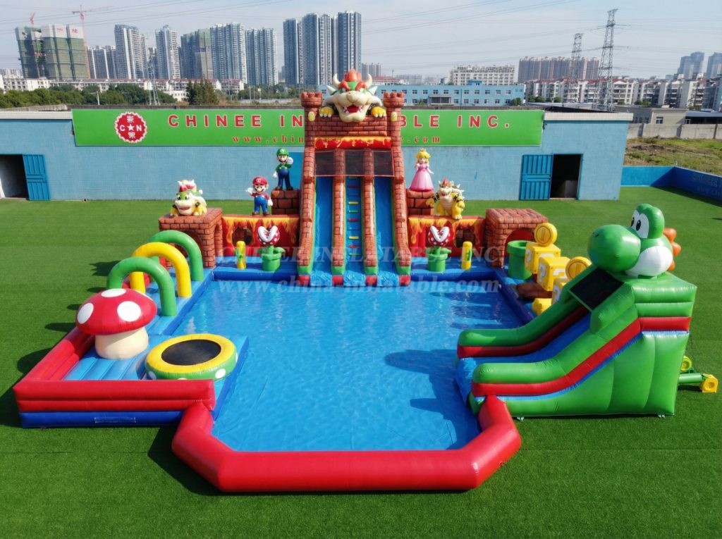 Pool3-829 Super Mario Theme Pool Water Park