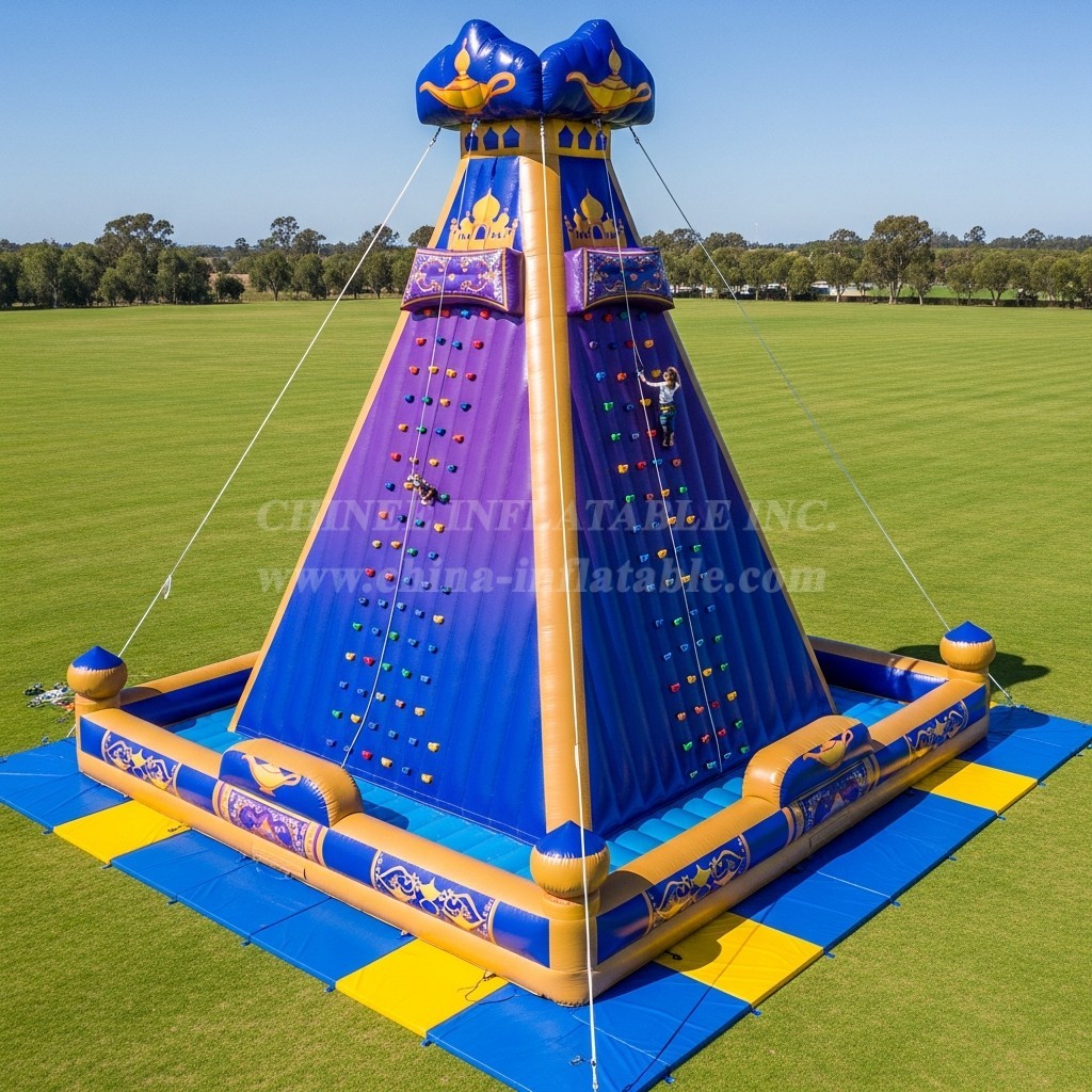 T11-4120 Aladdin Theme Inflatable Climbing Wall