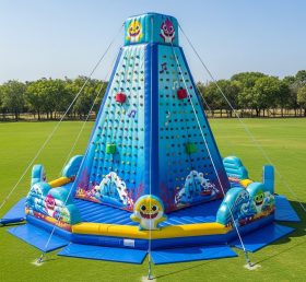 T11-4135 Baby Shark Theme Inflatable Climbing Wall