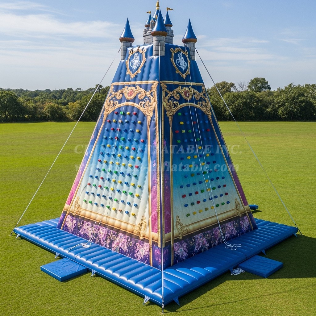 T11-4145 Beauty and the Beast Theme Inflatable Climbing Wall