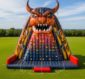 T11-4154 Blaze Monster Theme Inflatable Climbing Wall