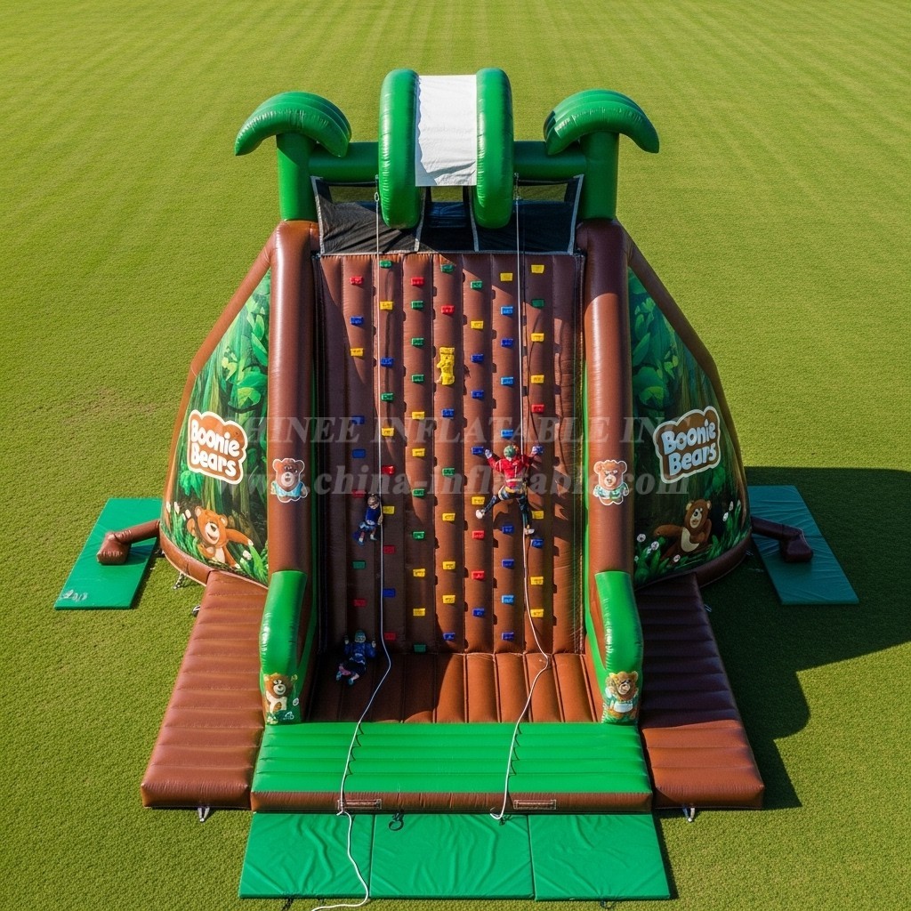 T11-4168 Boonie Bears Theme Inflatable Climbing Wall