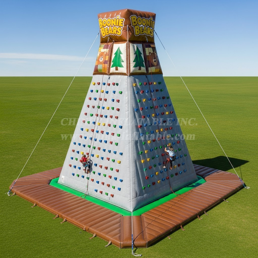 T11-4169 Boonie Bears Theme Inflatable Climbing Wall