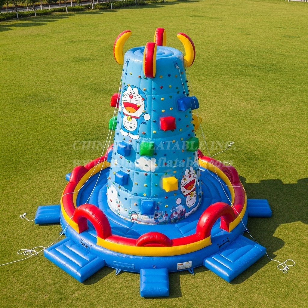 T11-4195 Doraemon Theme Inflatable Climbing Wall