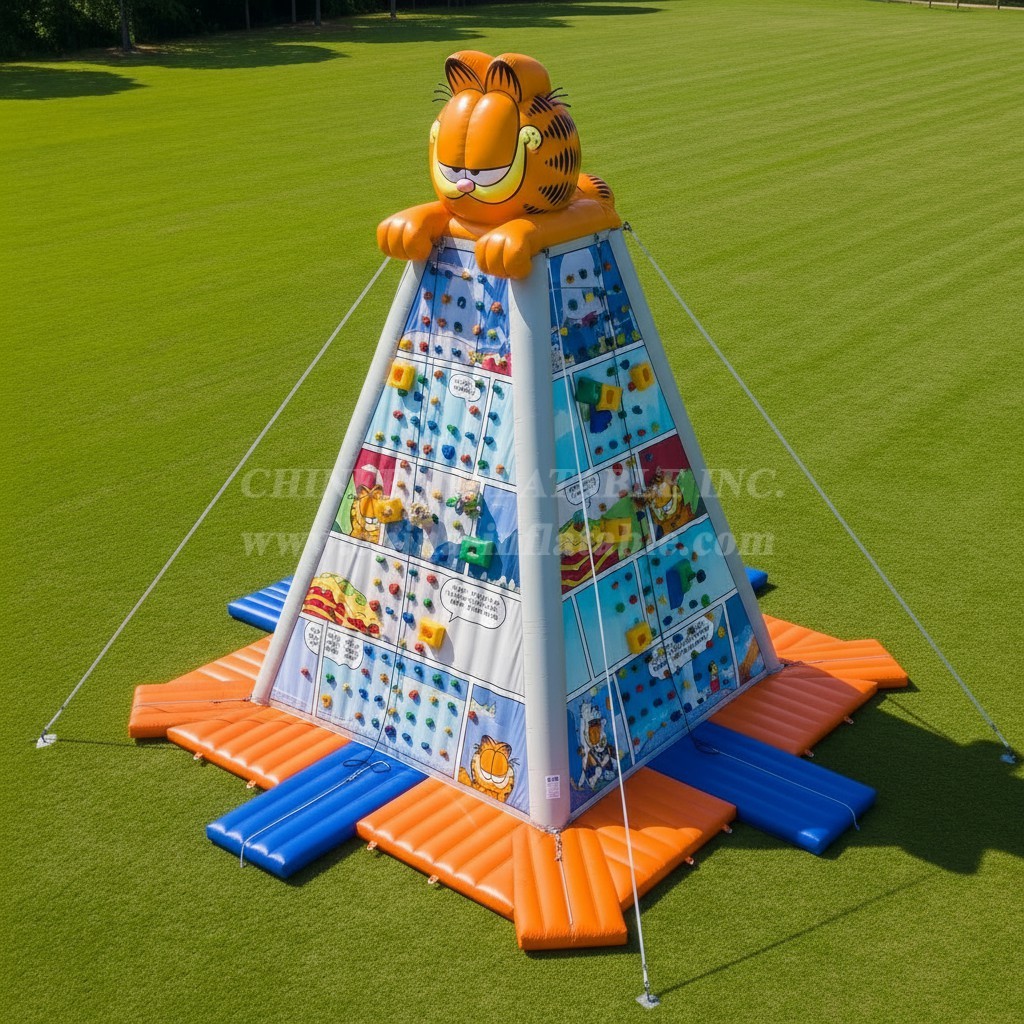 T11-4207 Garfield Theme Inflatable Climbing Wall