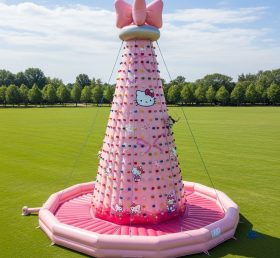 T11-4217 Hello Kitty Theme Inflatable Climbing Wall