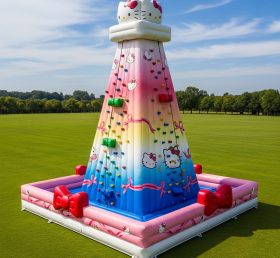 T11-4218 Hello Kitty Theme Inflatable Climbing Wall
