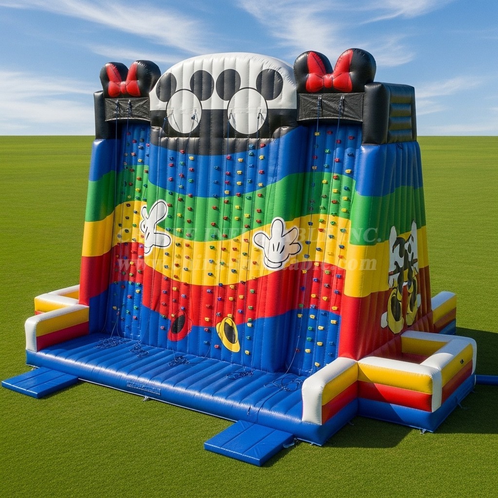 T11-4258 Mickey & Minnie Theme Inflatable Climbing Wall