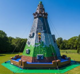 T11-4272 Minecraft Theme Inflatable Climbing Wall