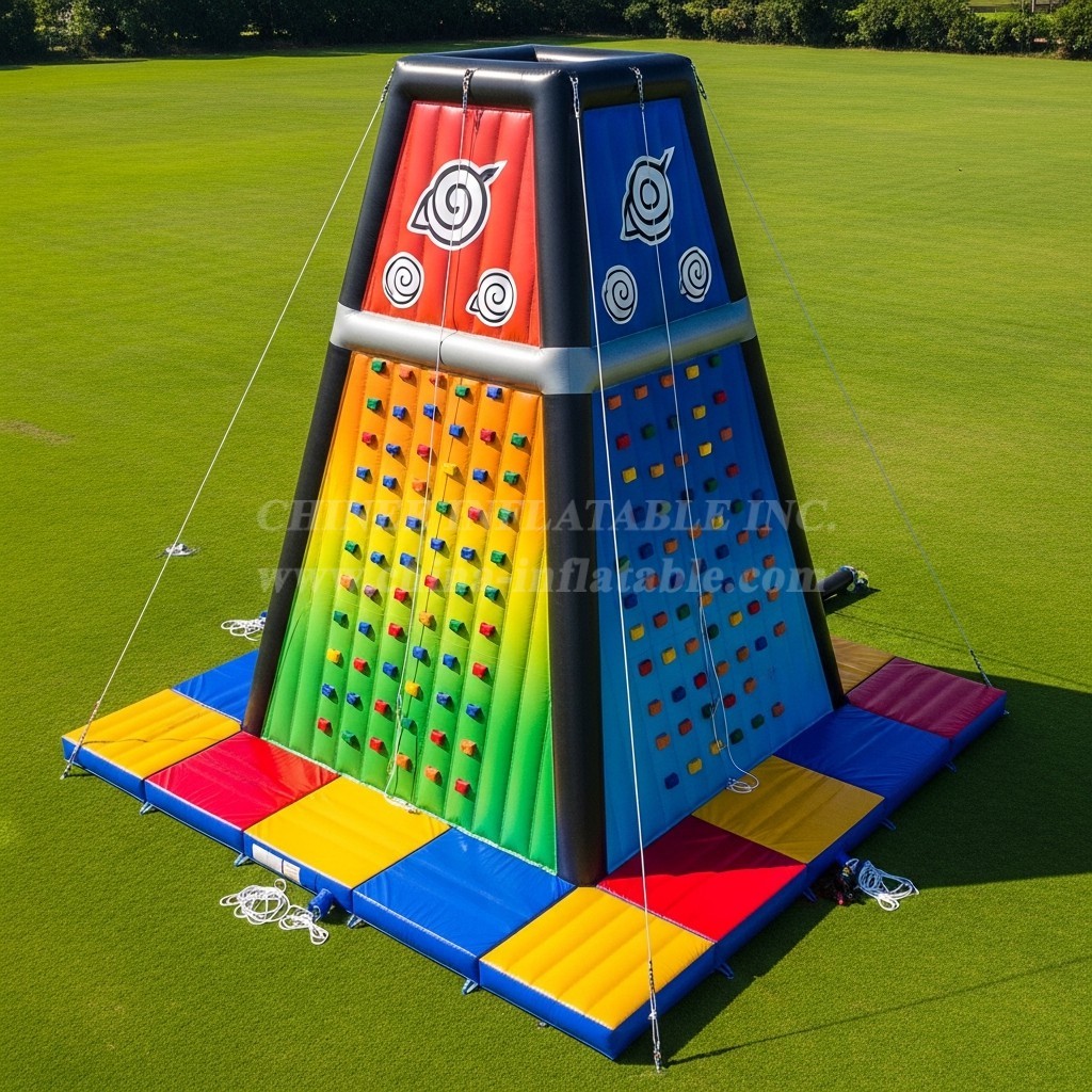 T11-4299 Naruto Theme Inflatable Climbing Wall