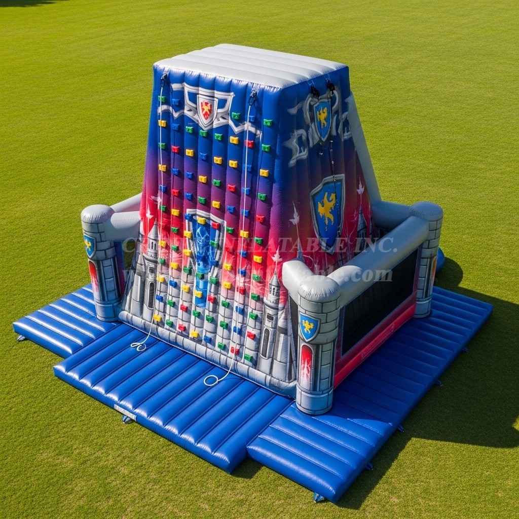 T11-4301 Nella Knight Theme Inflatable Climbing Wall