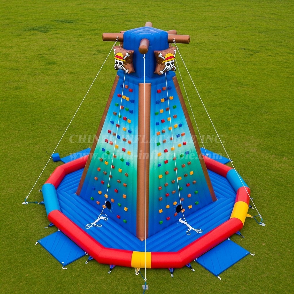 T11-4305 One Piece Theme Inflatable Climbing Wall