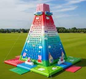 T11-4318 Peppa Pig Theme Inflatable Climbing Wall