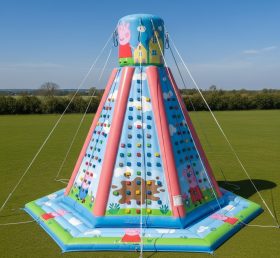 T11-4320 Peppa Pig Theme Inflatable Climbing Wall