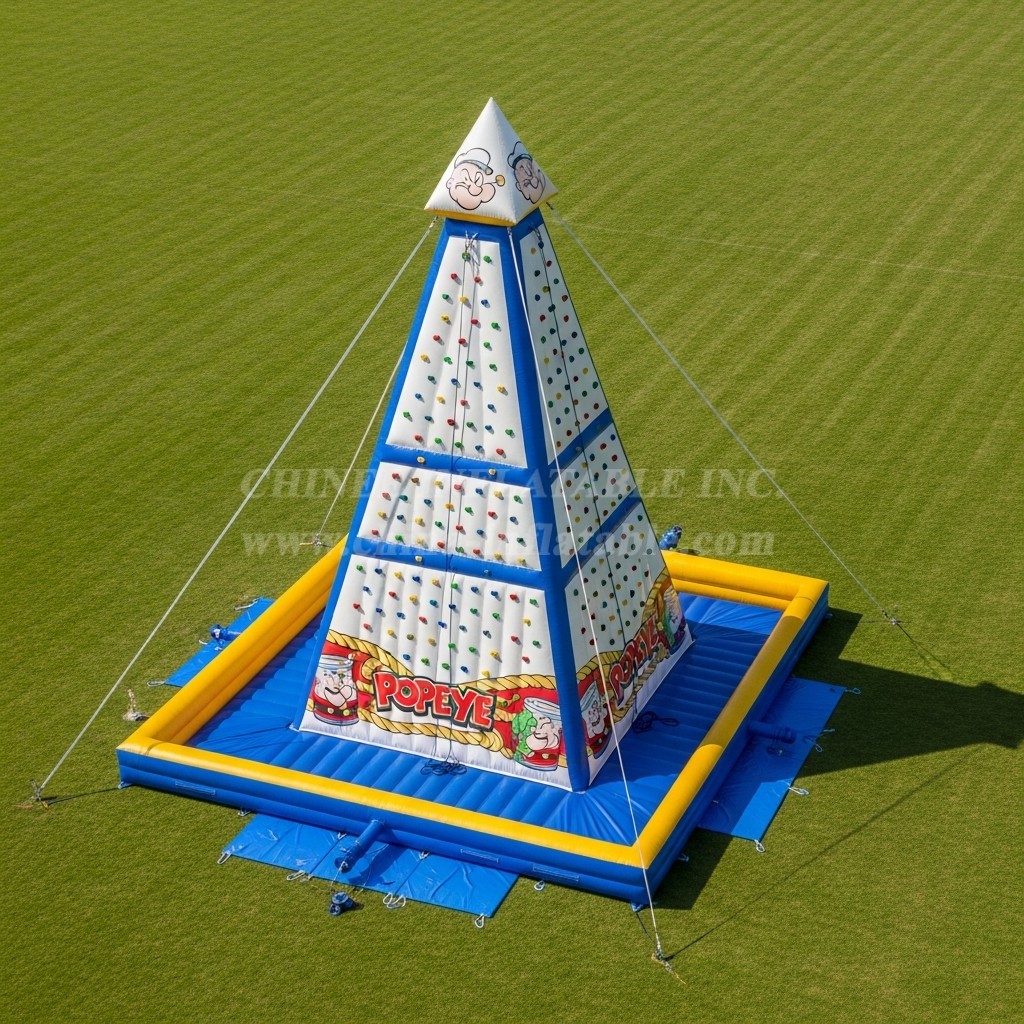 T11-4338 Popeye Theme Inflatable Climbing Wall