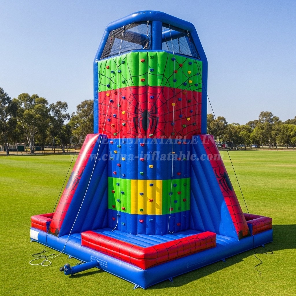 T11-4377 Spider-Man Theme Inflatable Climbing Wall