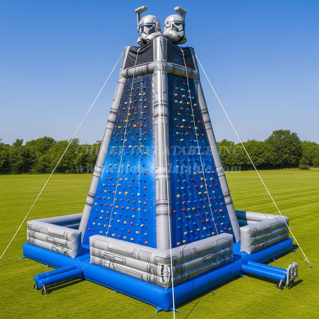 T11-4390 Star Wars Theme Inflatable Climbing Wall