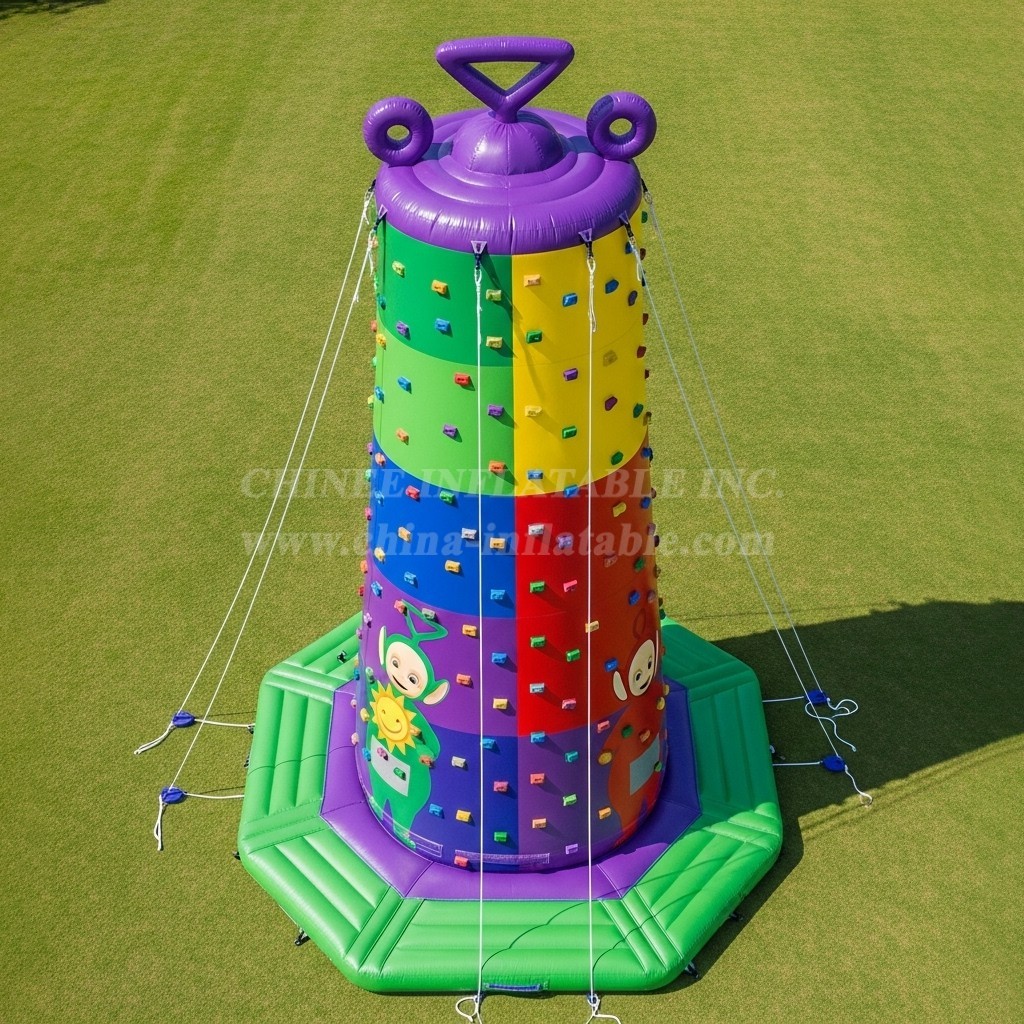 T11-4412 Teletubbies Theme Inflatable Climbing Wall