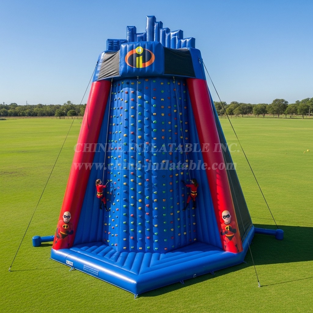 T11-4424 The Incredibles Theme Inflatable Climbing Wall
