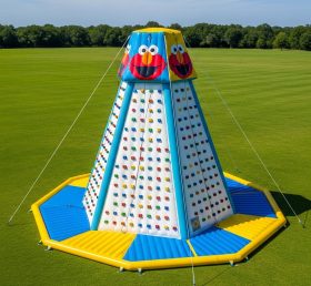 T11-4456 Tickle Me Elmo Theme Inflatable Climbing Wall