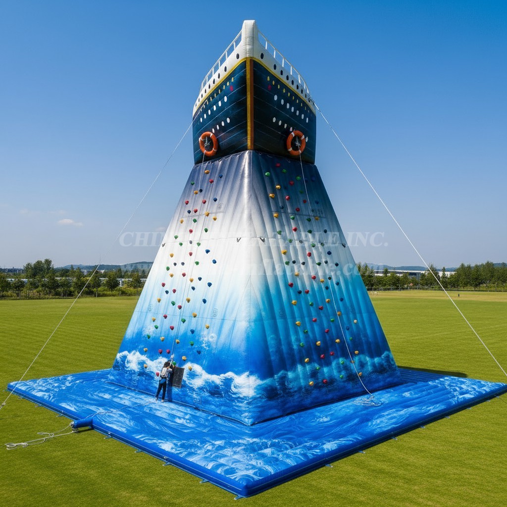 T11-4467 Titanic Theme Inflatable Climbing Wall