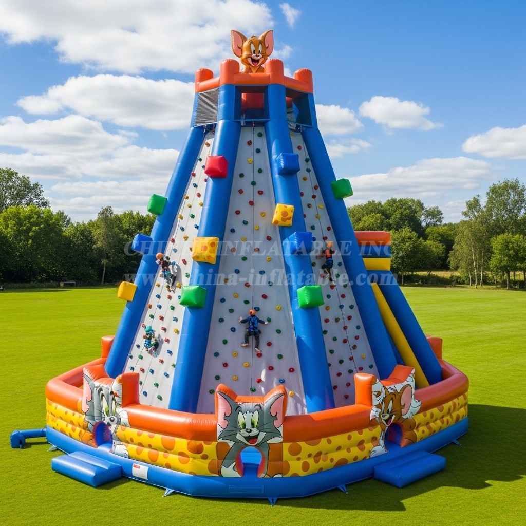 T11-4468 Tom and Jerry Theme Inflatable Climbing Wall