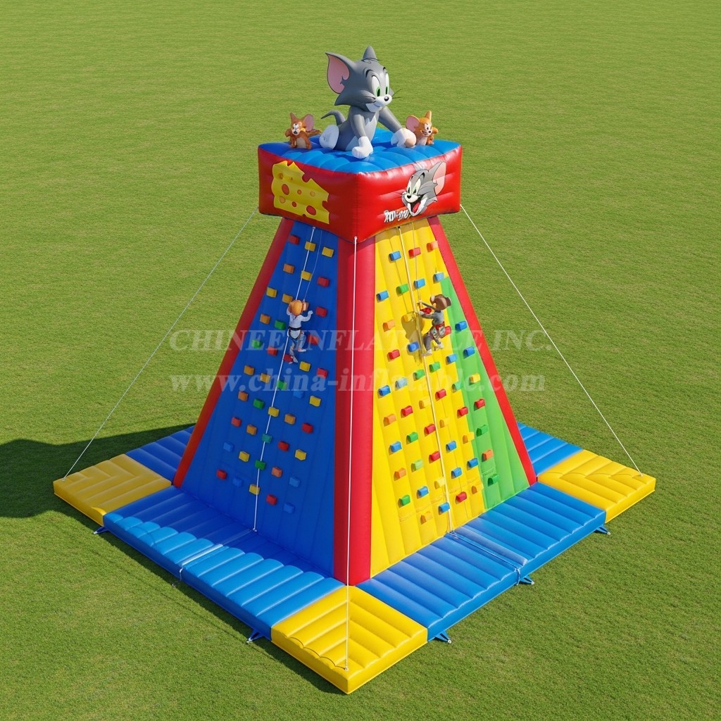T11-4470 Tom and Jerry Theme Inflatable Climbing Wall