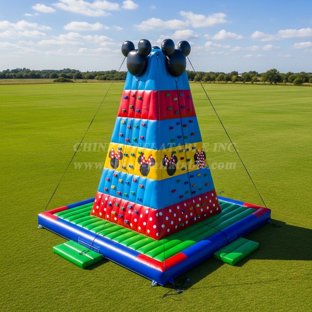 T11-4486 Mickey & Minnie Theme Inflatable Climbing Wall