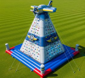 T11-4489 Airplane Theme Inflatable Climbing Wall