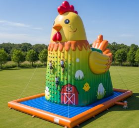 T11-4523 Chicken Theme Inflatable Climbing Wall