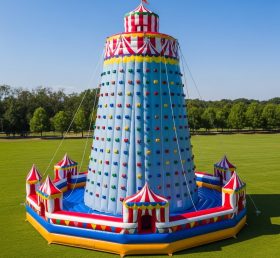 T11-4536 Circus Theme Inflatable Climbing Wall