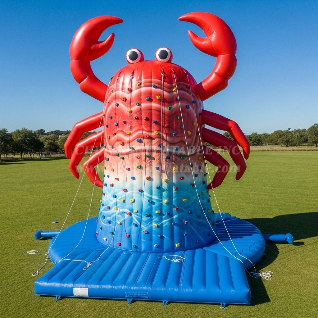 T11-4555 Crab Theme Inflatable Climbing Wall