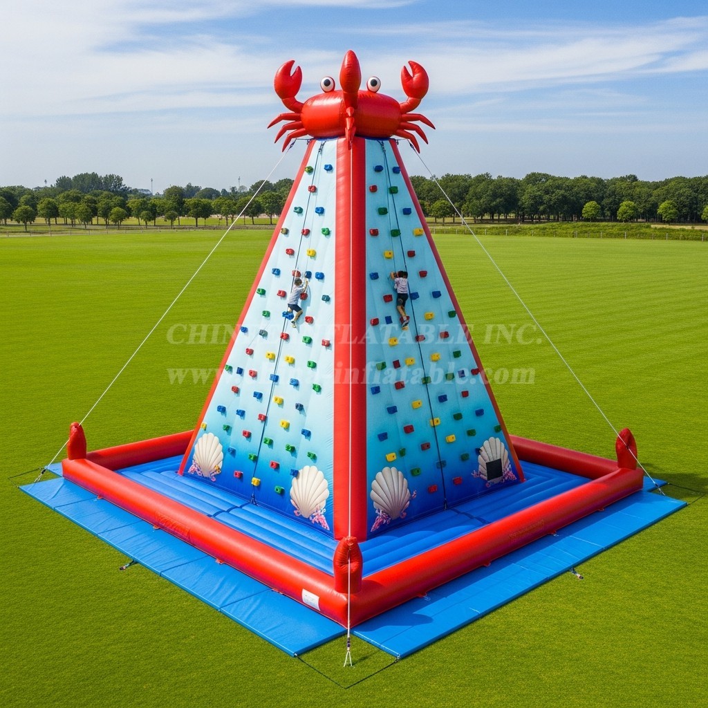 T11-4557 Crab Theme Inflatable Climbing Wall