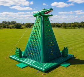 T11-4560 Crocodile Theme Inflatable Climbing Wall