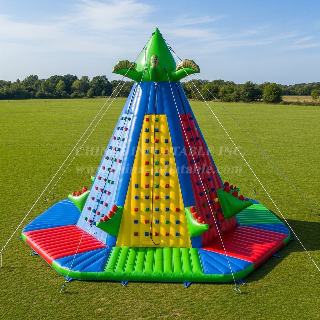 T11-4562 Dinosaur Theme Inflatable Climbing Wall