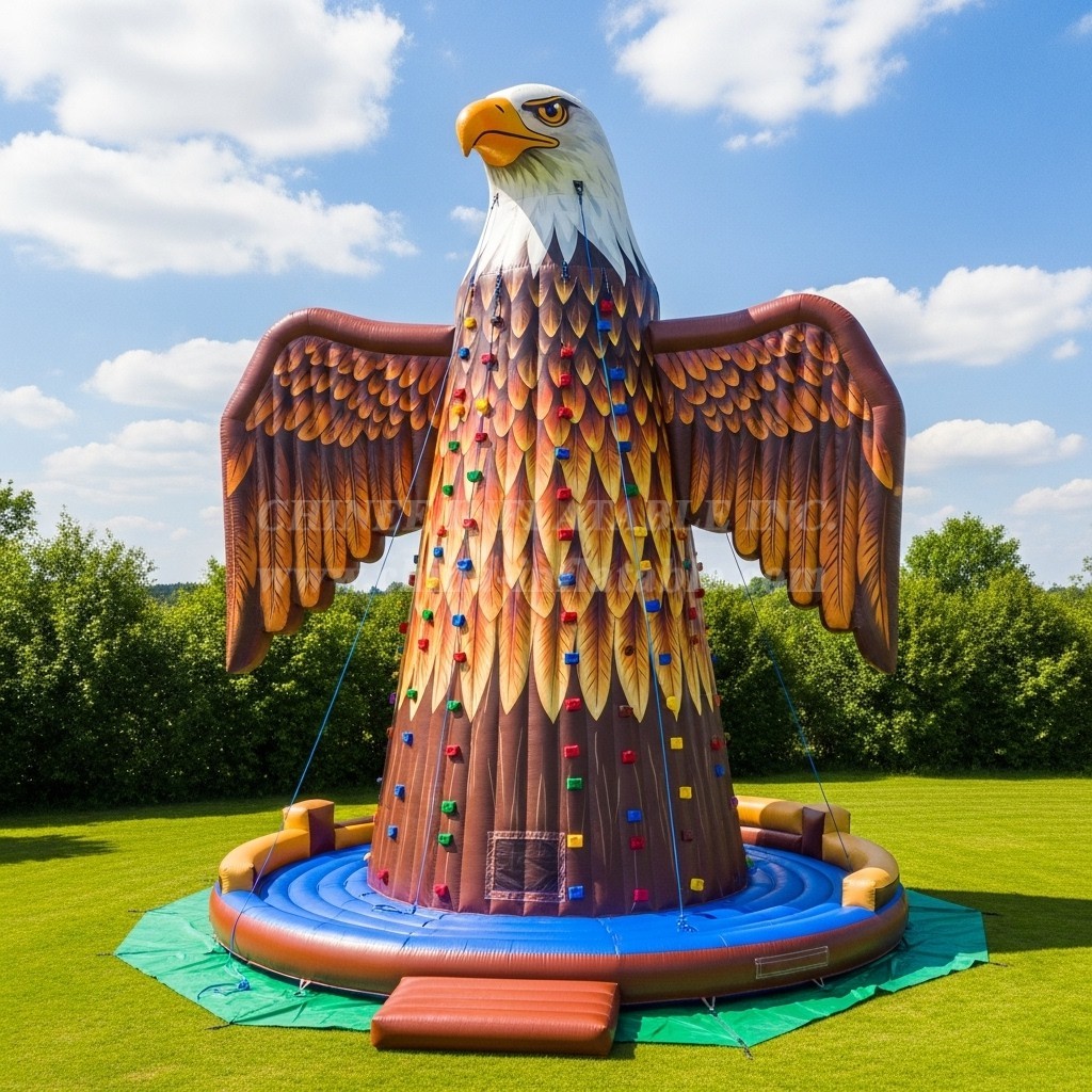 T11-4576 Eagle Theme Inflatable Climbing Wall