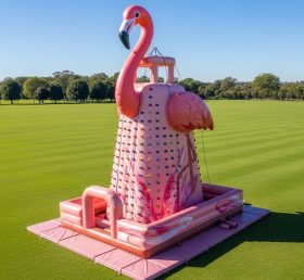 T11-4597 Flamingo Theme Inflatable Climbing Wall