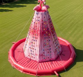 T11-4598 Flamingo Theme Inflatable Climbing Wall