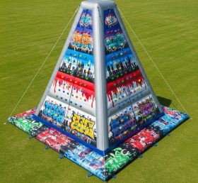 T11-4608 Graffiti Theme Inflatable Climbing Wall