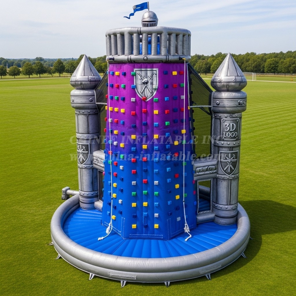 T11-4623 Knight Theme Inflatable Climbing Wall