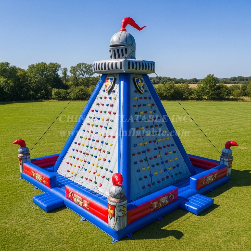T11-4625 Knight Theme Inflatable Climbing Wall